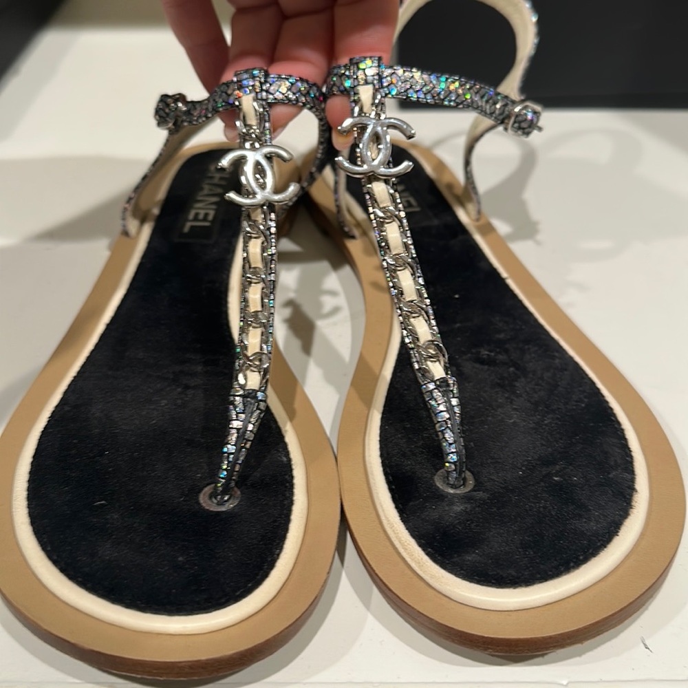 Authentic Used Chanel Sandals size 41